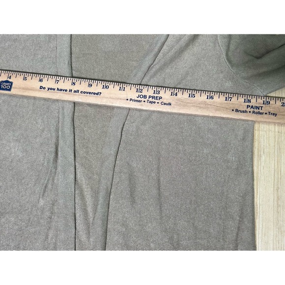 J. JILL Linen Blend Womens Sz S Beige Open Cardigan Side Slit 3/4 Sleeve Fray - Picture 3 of 9